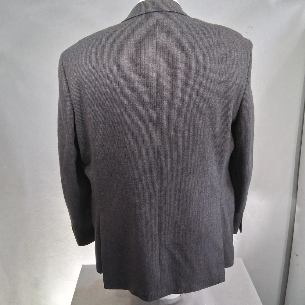Lauren Ralph Lauren Tweed Sport Coat Mens 46R Blue Brown Wool Double Vent